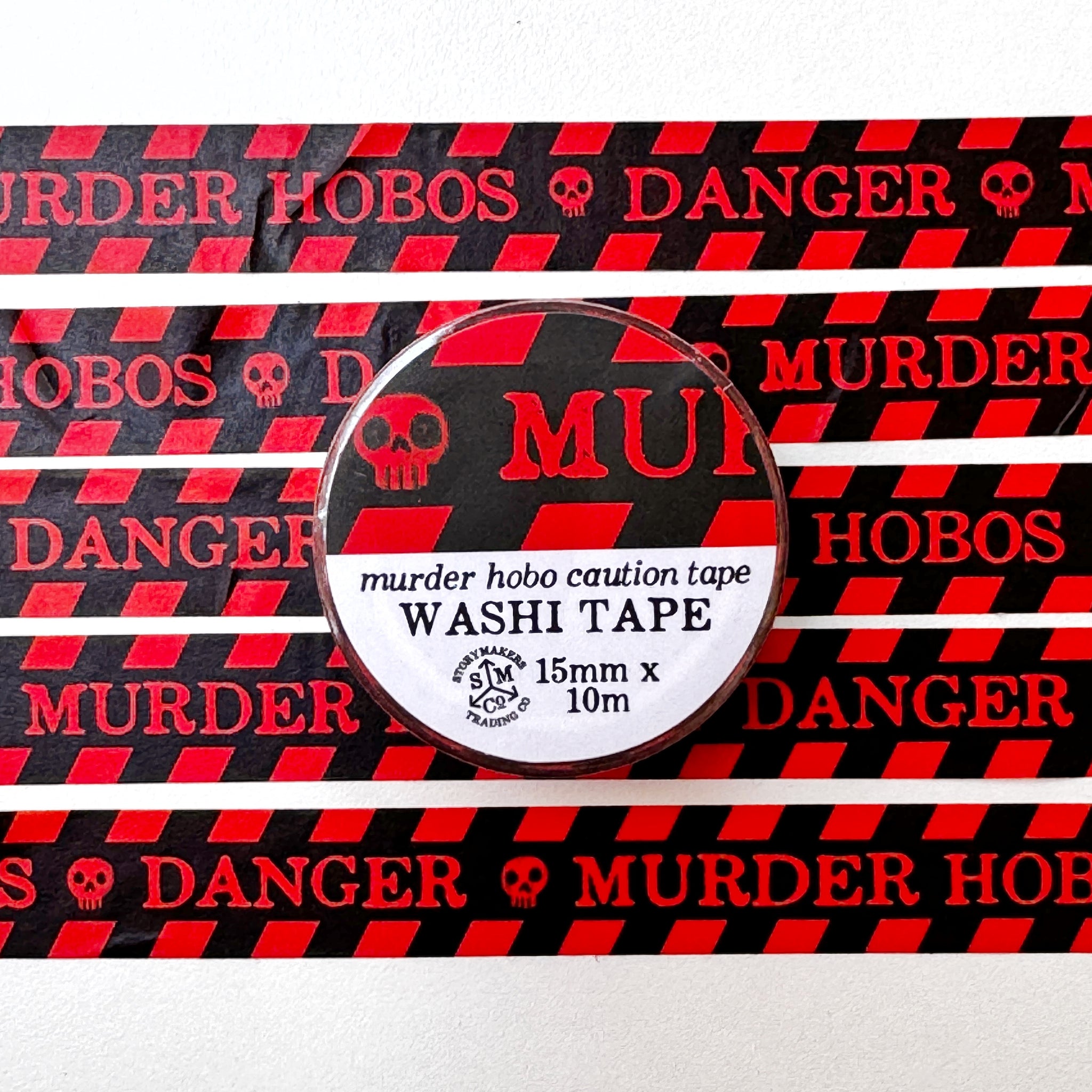 Danger - Murders Hobos - Washi Tape - for world builders, RPG, D&D, fantasy lovers and more!