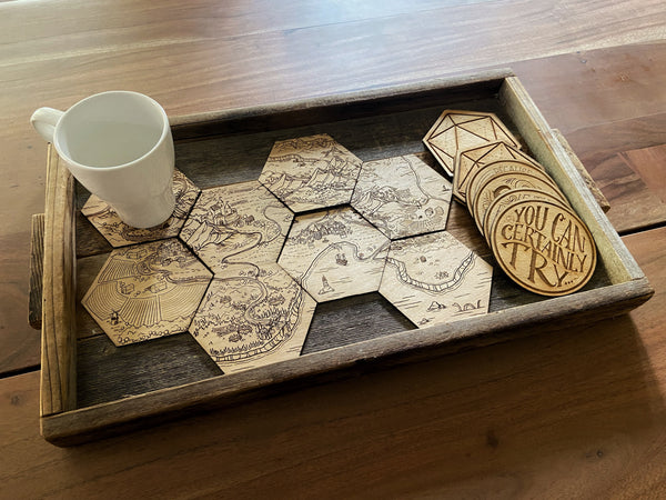 Fantasy Map Coasters