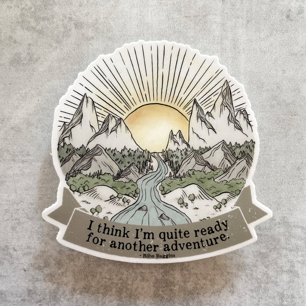 Another Adventure -Lord of the Rings quote vinyl sticker - waterproof, UV-proof
