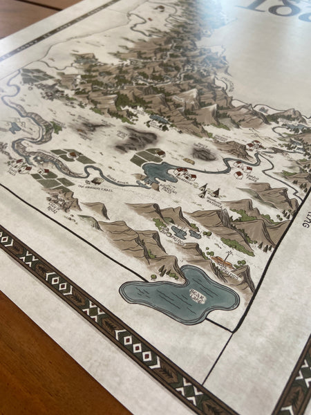 Idaho Map - Hand-drawn fantasy map of Idaho