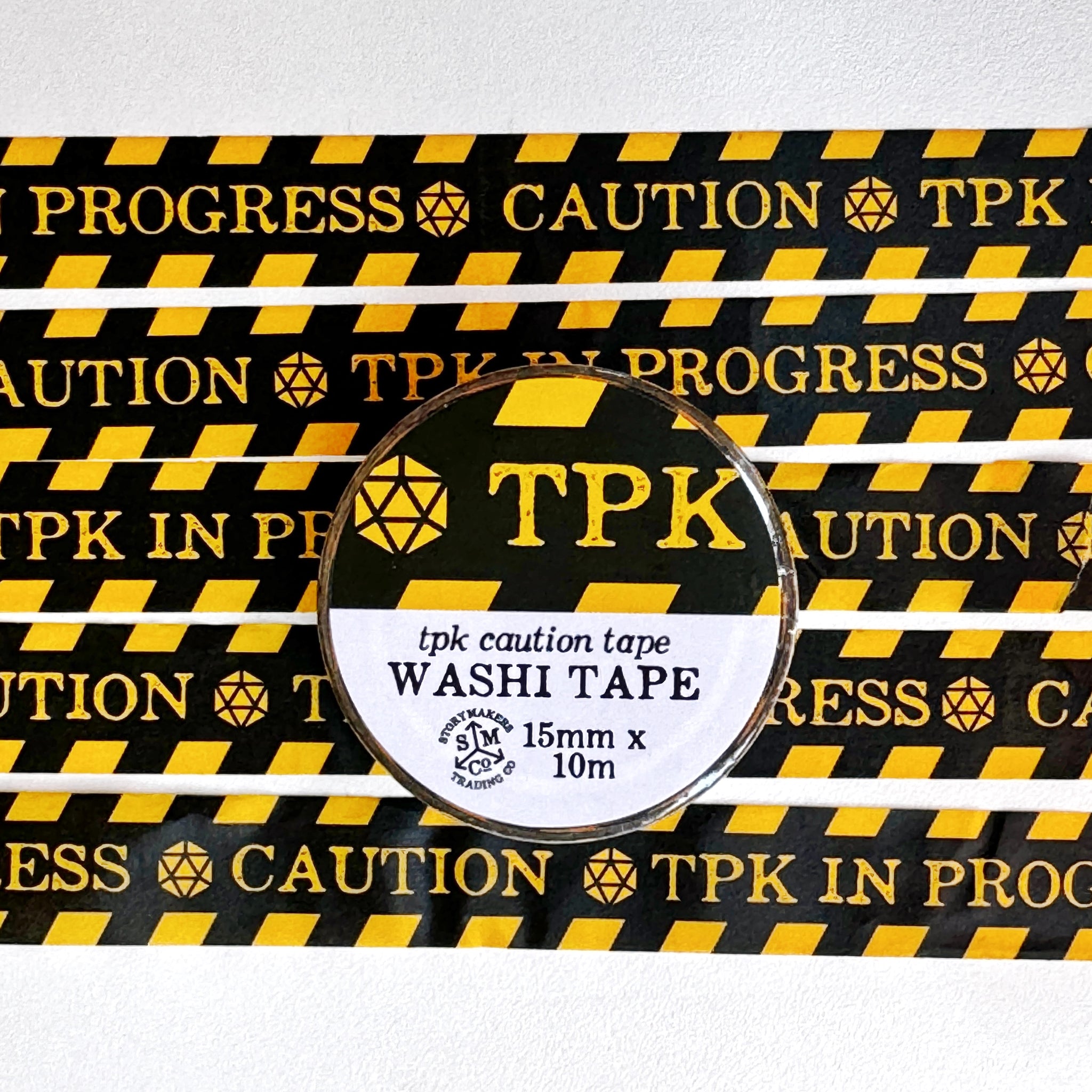 Caution - TPK in Progress - Washi Tape - for world builders, RPG, D&D, fantasy lovers and more!