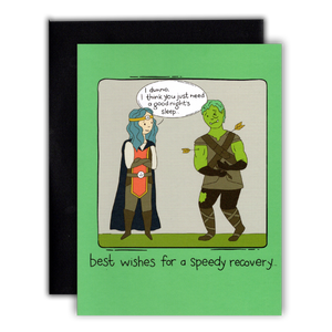A Long Rest - D&D/RPG Get Well Soon card