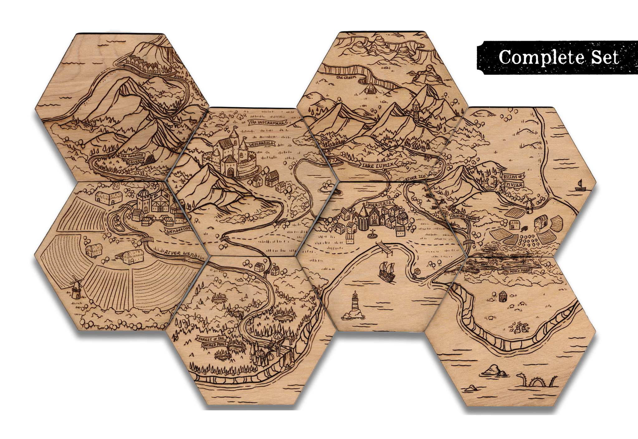 Fantasy Map Coasters