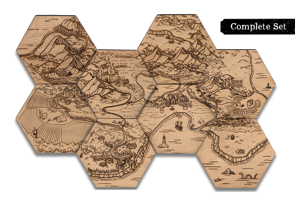 Fantasy Map Coasters