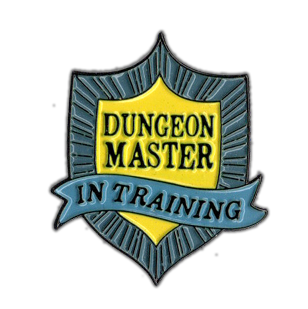 DM in Training- D&D/RPG enamel pin