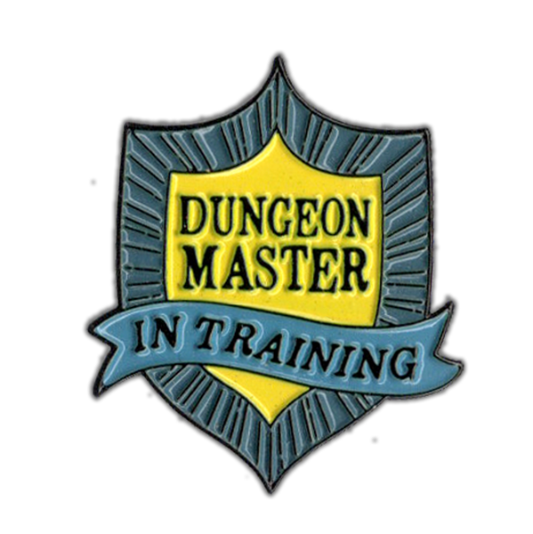 DM in Training- D&D/RPG enamel pin