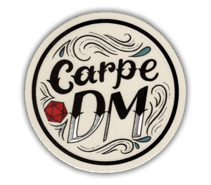 Carpe DM - D&D Dungeon Master vinyl sticker - waterproof, UV-proof
