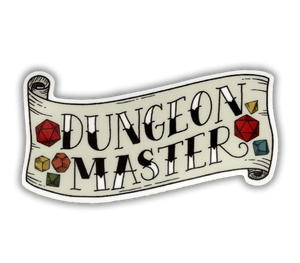 Dungeon Master tattoo flash style vinyl sticker - waterproof, UV-proof
