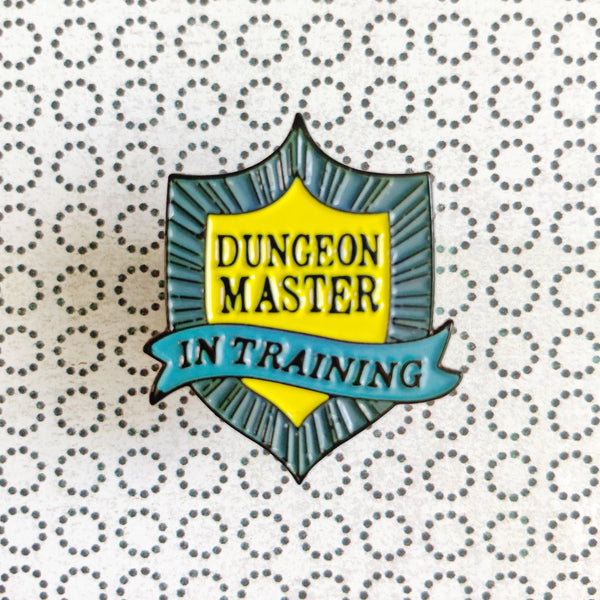 DM in Training- D&D/RPG enamel pin