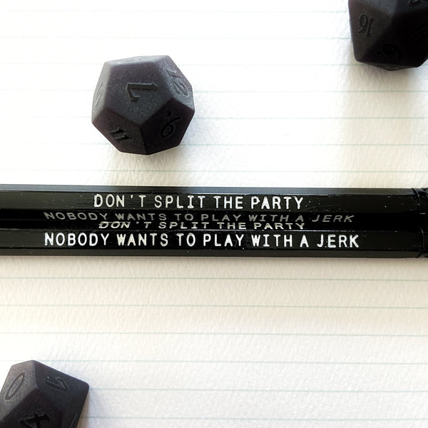 Metagaming Pencils  - Great for D&D, RPG, and more!