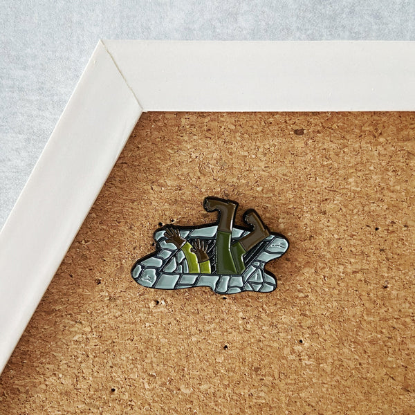 Missed That Trap - D&D/RPG Dumb Ways to Die enamel pin