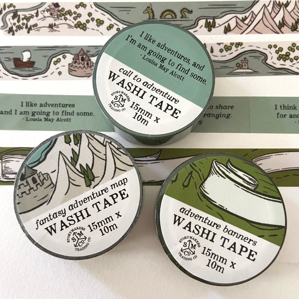 Call to Adventure - Quotes Washi Tape - for world builders, RPG, D&D, fantasy lovers and more!