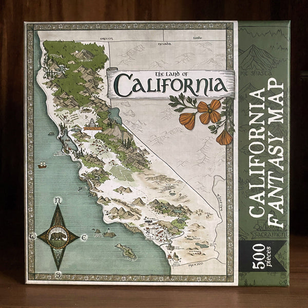 California Fantasy Map Puzzle