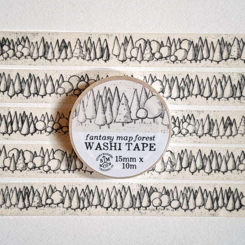 Fantasy Map Forest Washi Tape - for world builders, RPG, D&D, fantasy lovers and more!