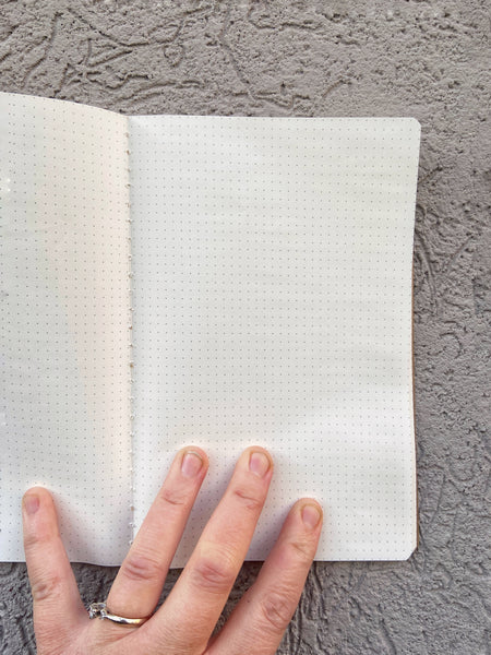 Notebook of Holding - A5 dot grid notebook insert - hand-printed