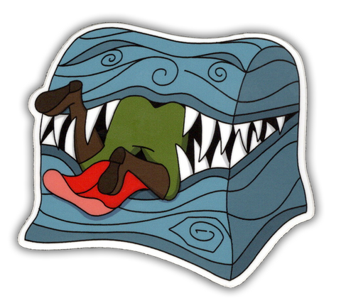 Mimic - D&D/RPG Dumb Ways to Die vinyl sticker