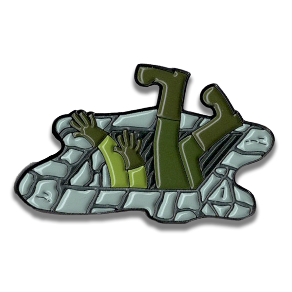 Missed That Trap - D&D/RPG Dumb Ways to Die enamel pin