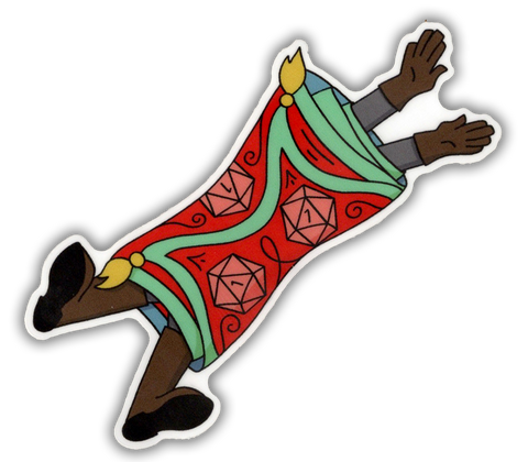 Rug of Smothering - D&D/RPG Dumb Ways to Die vinyl sticker