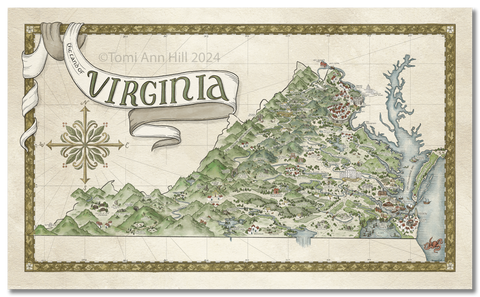 Virginia Fantasy Map
