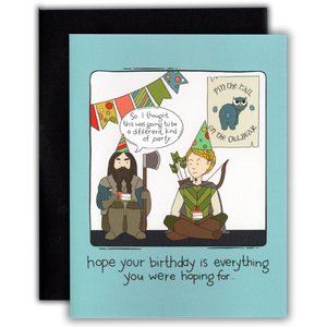 A different kind of party - D&D/RPG birthday card