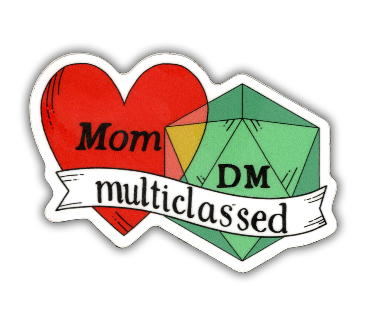 Mom/DM Multiclassed - D&D vinyl sticker - waterproof, UV-proof