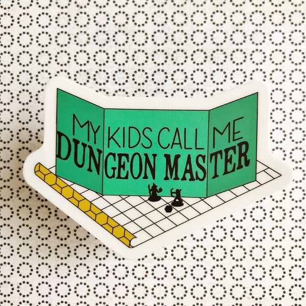 My Kids Call Me Dungeon Master - D&D vinyl sticker - waterproof, UV-proof
