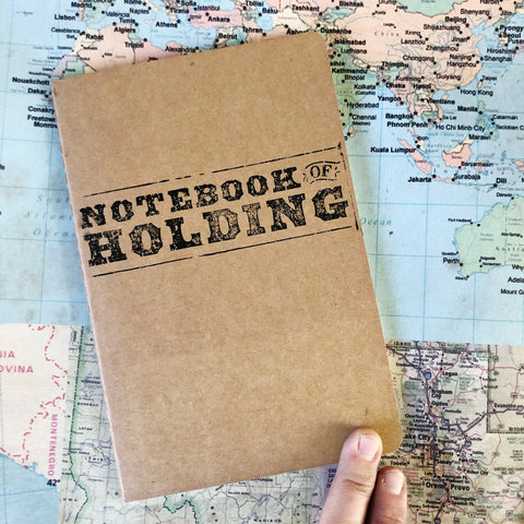 Notebook of Holding - A5 dot grid notebook insert - hand-printed
