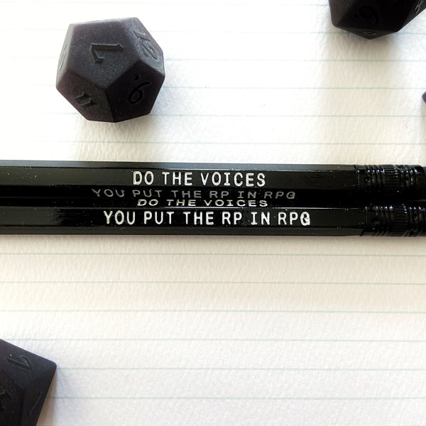 Metagaming Pencils  - Great for D&D, RPG, and more!