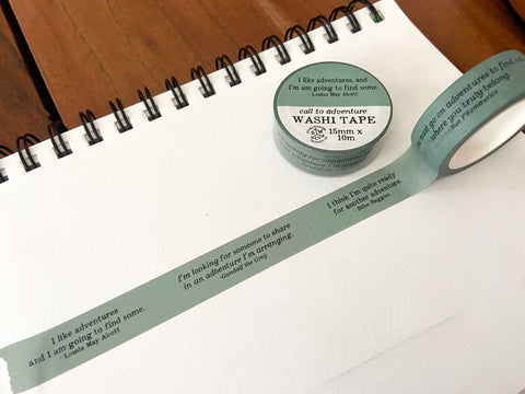 Call to Adventure - Quotes Washi Tape - for world builders, RPG, D&D, fantasy lovers and more!
