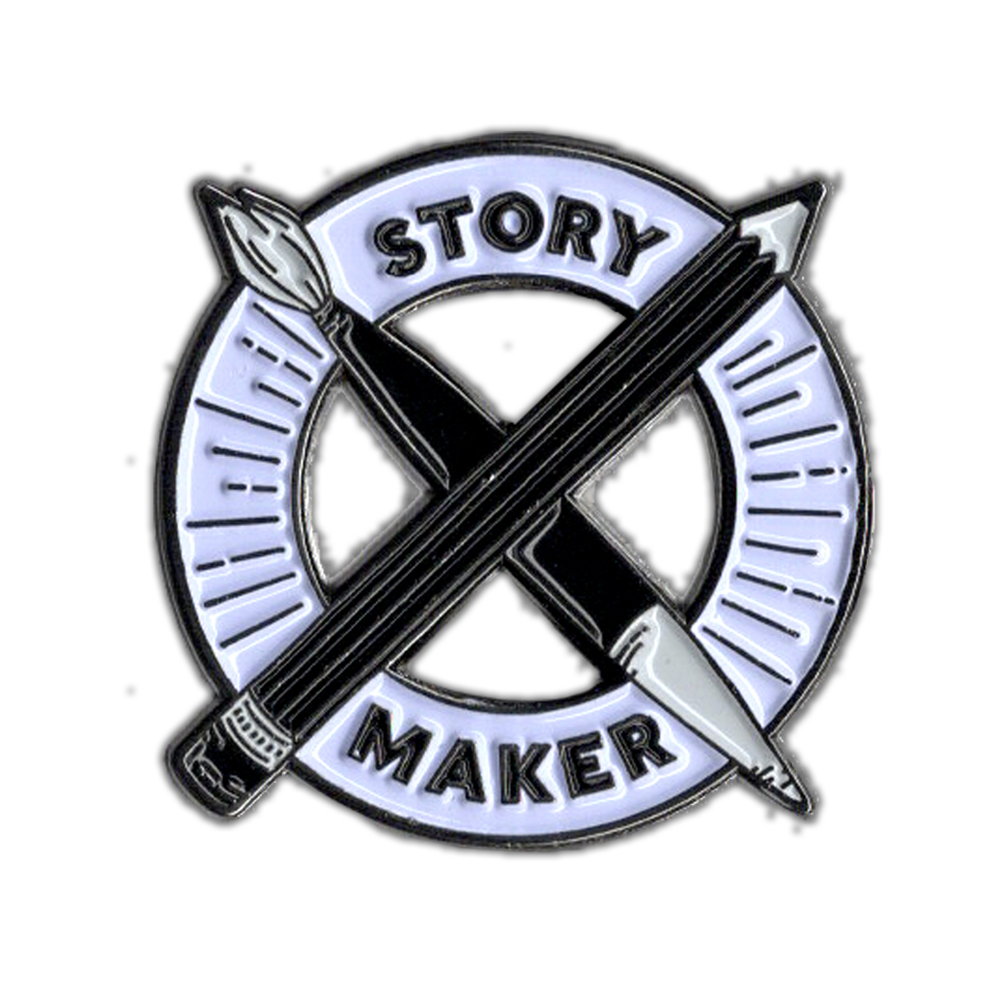 Storymaker Enamel Pin - for writers, crafters, makers, world builders