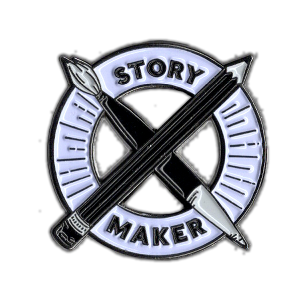 Storymaker Enamel Pin - for writers, crafters, makers, world builders
