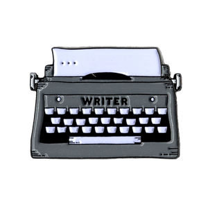 Vintage Typewriter Enamel Pin - for writers!